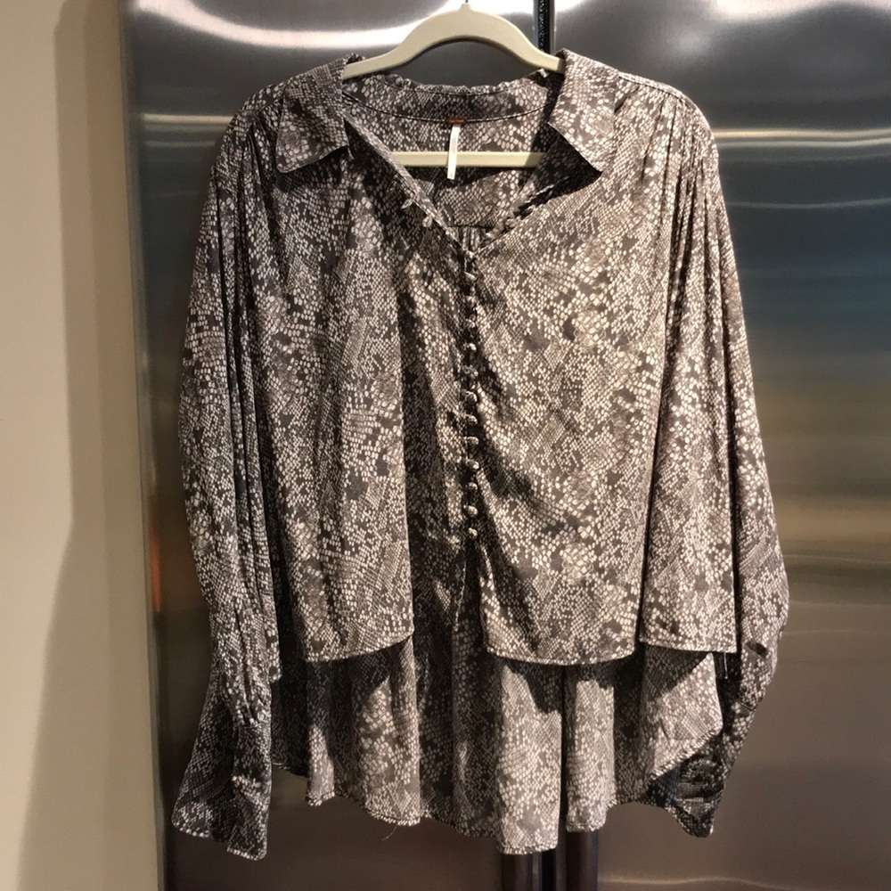 Free people snakeskin blouse